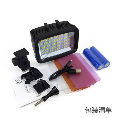 Led潜水补光灯深潜专业水下摄影拍照视频灯适用gopro防水相机补光 虎窝淘