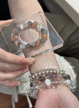 定制水晶手链一对一喜用补缺高端五福天然多宝手串木火土金水平衡