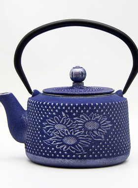 禅意日式仿古手工铸铁提梁壶摆件