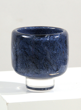 厚重加厚水晶玻璃花器装饰品摆件