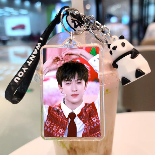 李昀锐周边书包挂件明星应援照片定制钥匙扣挂件送同学钥匙圈配饰 - 图1
