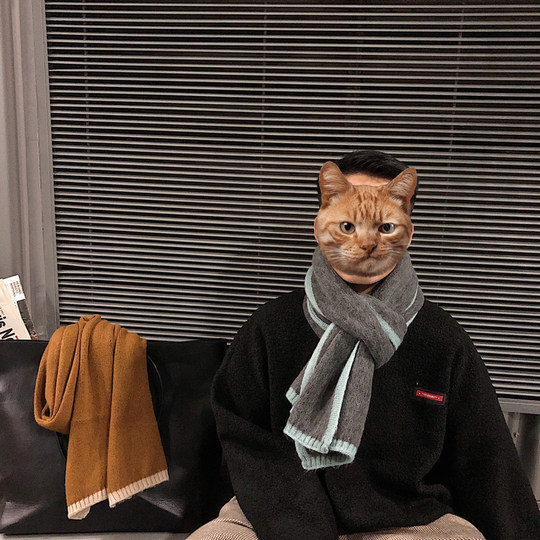 围巾男款冬季送男友生日礼物男生韩版百搭2025新款潮保暖男士围脖