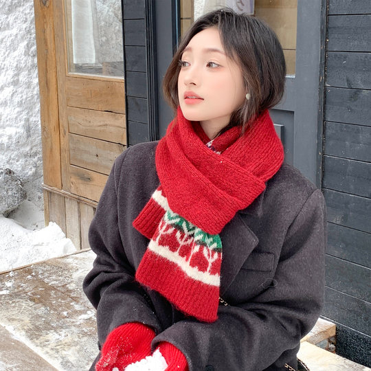 Women's scarf 2025 new winter student high-end sense