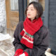 Women's scarf 2025 new winter student high-end sense