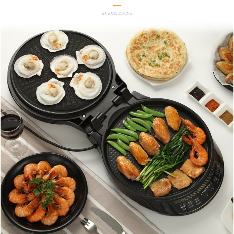 利仁家用双面加热煎饼新款电饼档 利仁玖程龙禹电饼铛/可丽饼机/薄饼机