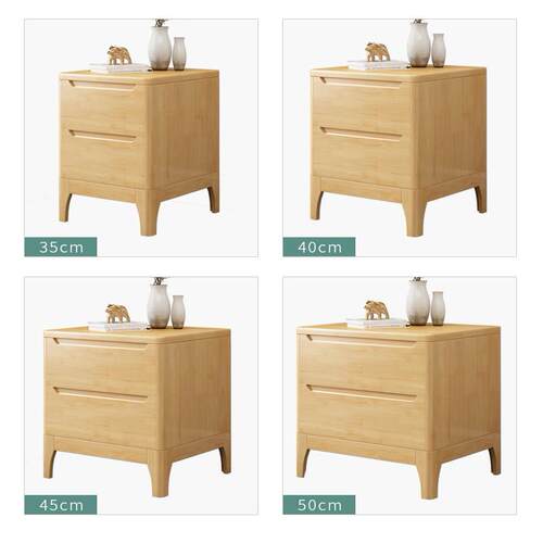 全实木床头柜卧室简约现代简迷你超窄北欧宿舍收纳柜床边储物柜子 - 图3