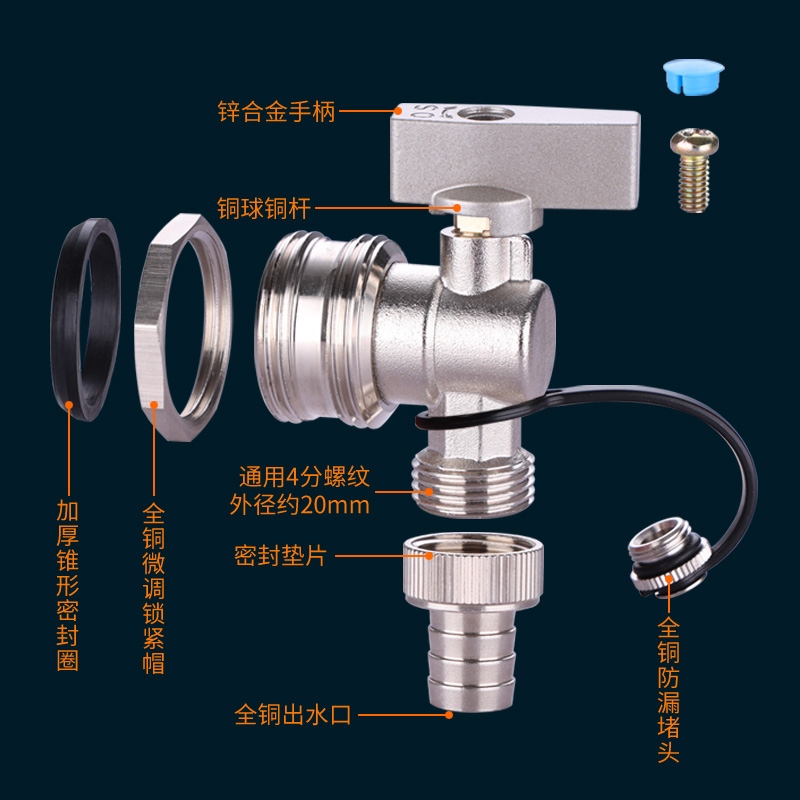 地暖分水器放水阀地热大流量暖气片排气阀门1寸排污角阀放气神器