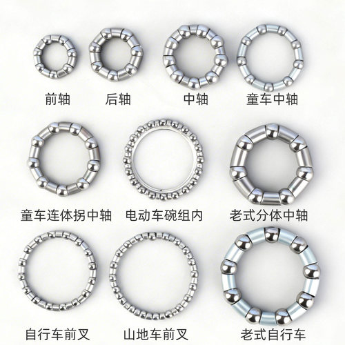 自行车前叉轴承山地车碗组自行车滚珠轴承前轴中轴后球架轴承配件 - 图1