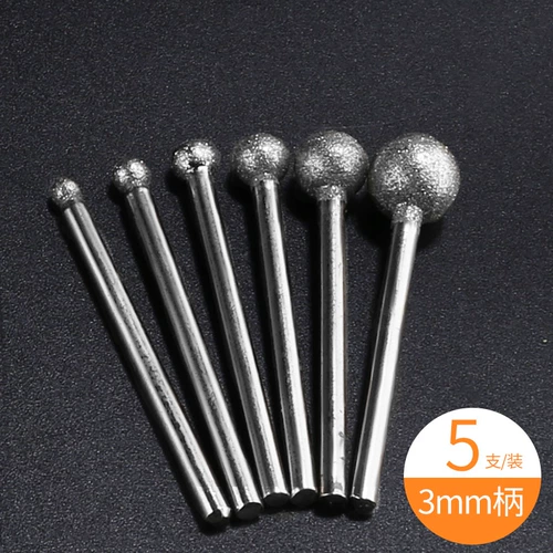 Vajrayana Head тонкая песчаная сферическая сплава грубая изумрудный изумруд, очищающий электрическую шлифовальную головку, руля с бриллиантами, шлифовальная ручка, шлифовальная ручка, шлифовальная игра