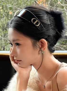 洋气墨镜发箍DD字母太阳镜女两用二合一小红书Y2K连体镜防滑