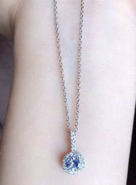 小肥珠宝925纯银减龄天然坦桑石