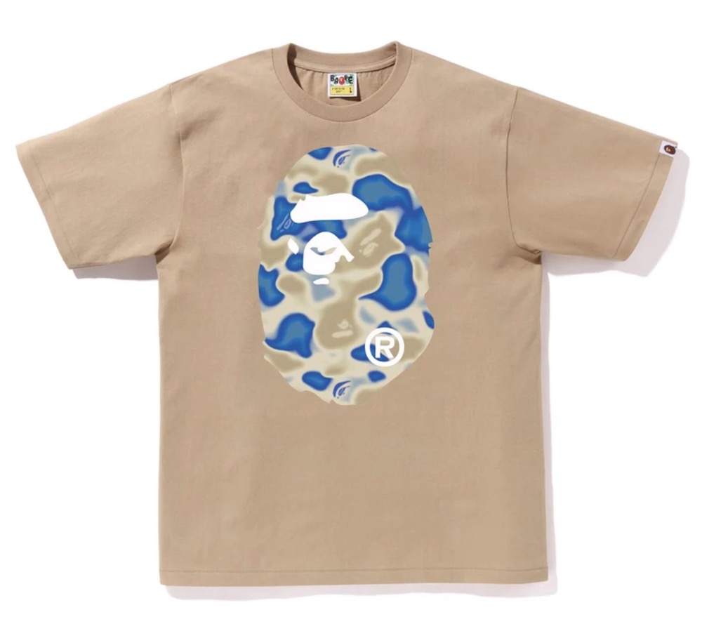 BAPE 短袖T恤 液态迷彩大猿头休闲圆领半袖 日本代购 LIQUID CAMO - 图2