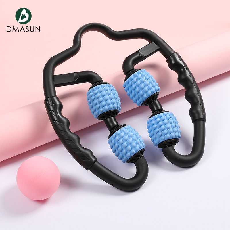 dmasun旗舰店苹果型瘦腿神器环形夹腿部滚轮按摩器瘦小腿肌肉放松消除器泡沫轴3