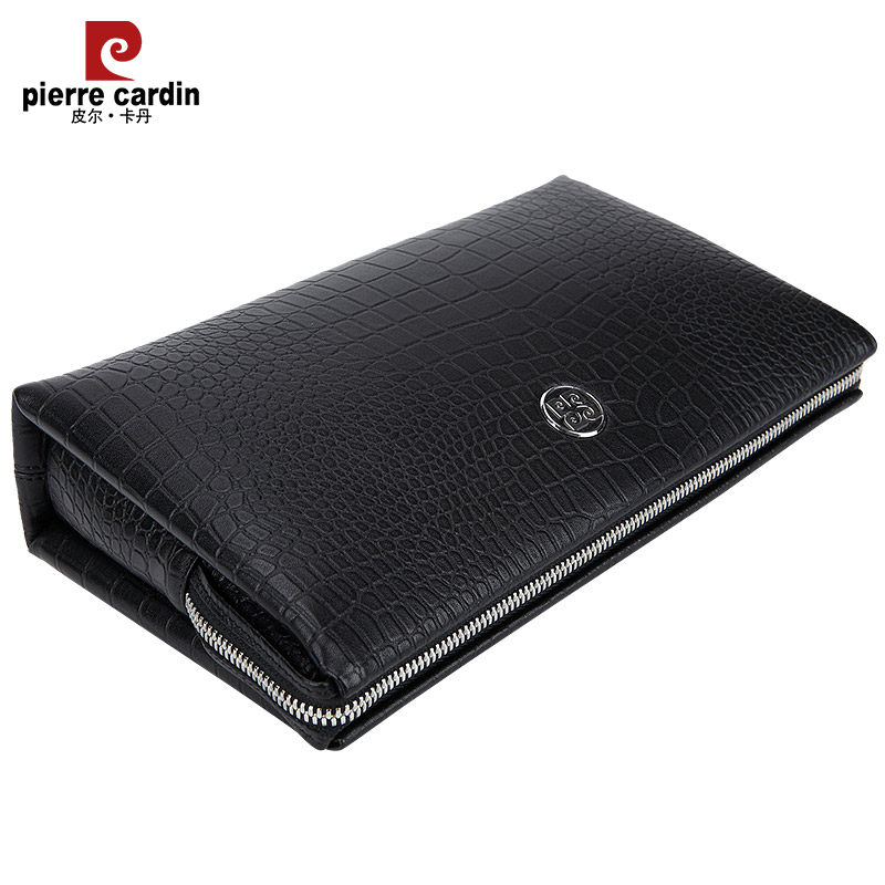 皮尔卡丹真皮商务密码锁手拿包男包 酷大服饰男士包袋