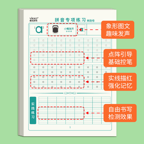 幼儿园拼音练习册幼小衔接练字帖控笔训练3-6岁数字笔画笔顺小学生一年级启蒙写字入门初学者临摹学前班儿童英语26个字母描红本 - 图0