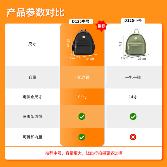 Sac à dos décontracté pour appareil photo Cwatcun