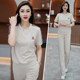 Vinafee Ice Silk Roman Fabric Summer ບາງໆ ຊຸດສອງສິ້ນ
