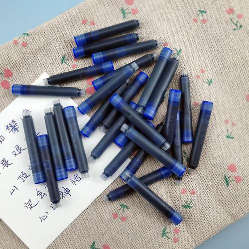 北极光钢笔墨囊小学生用可替换通用3.4mm儿童练字墨水纯蓝蓝黑色 - 图0