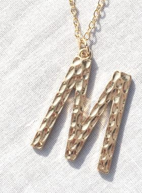 饰品欧美字母大气项链