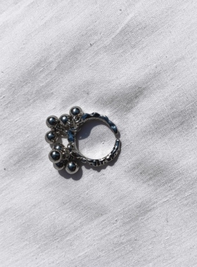 青岛外贸流行饰品欧美原单个性小众设计感热卖抽象开口精品戒指