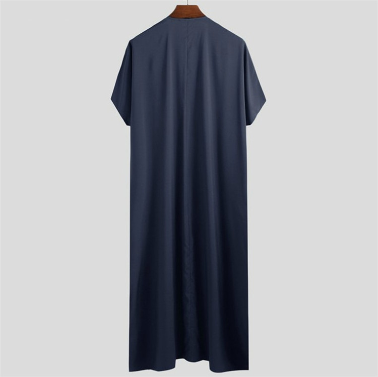 men Muslim Malaysia long shirt robe男士长袍衬衫民族服装-图2