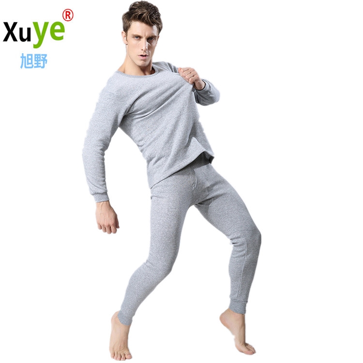 men winter thermal velvet long Johns man sexy underwear set - 图2