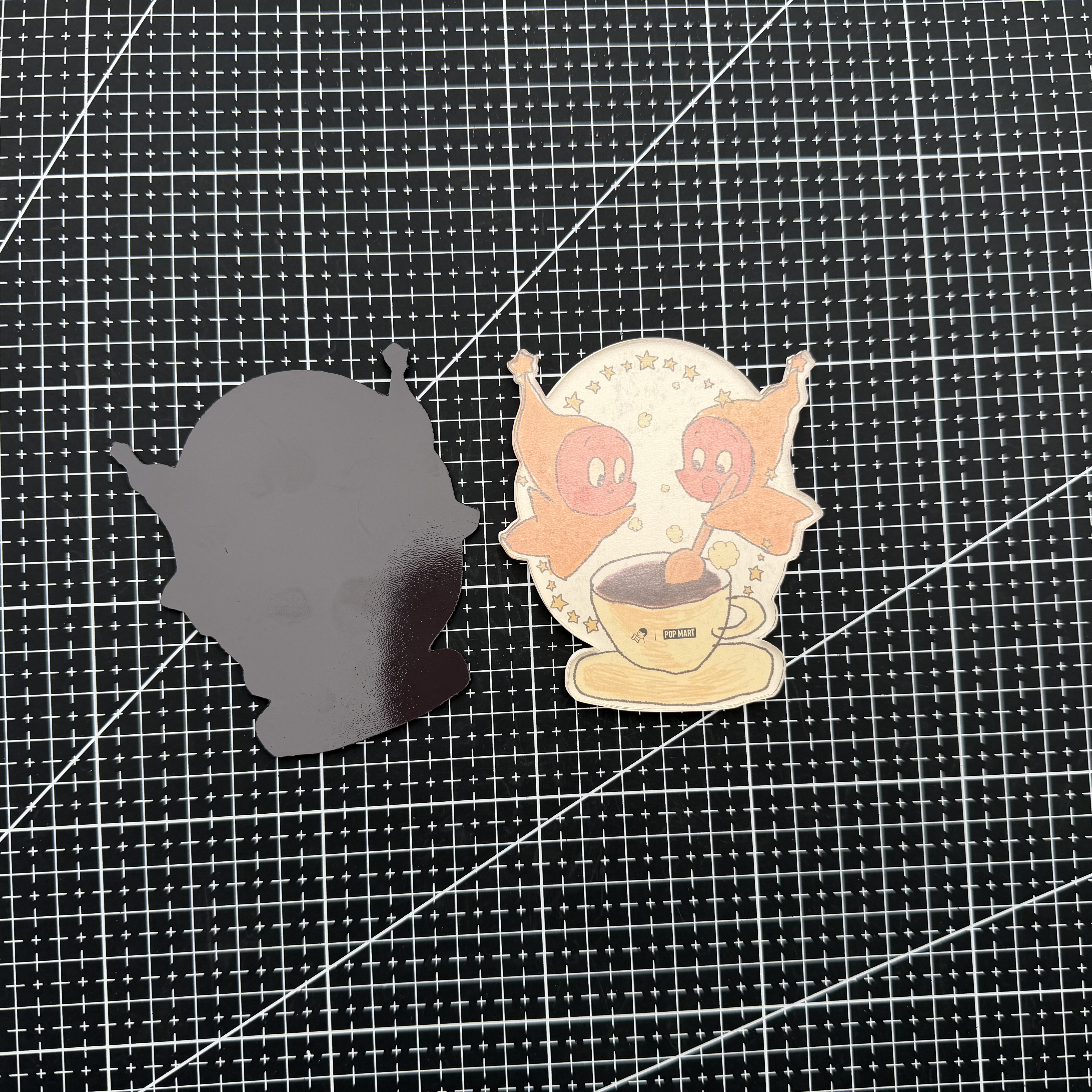 喜茶星星人联名奶茶袋改造磁吸材料包亚克力带背胶冰箱贴贴纸DIY,淘宝优惠券,粉丝福利购,淘宝优惠卷