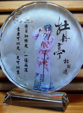 杜丽娘摆设纪念品古代戏曲人物礼品工艺品模型牡丹亭饰品昆曲摆件