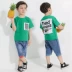 Quần áo trẻ em 2019 hè mới trai đẹp trai tay ngắn phù hợp với quần ga hè cho bé hai mảnh set đồ trẻ em phiên bản Hàn Quốc - Phù hợp với trẻ em