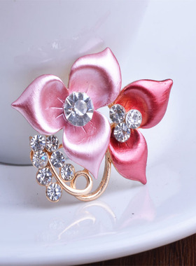 胸针女花瓣高档胸花花朵韩版时尚