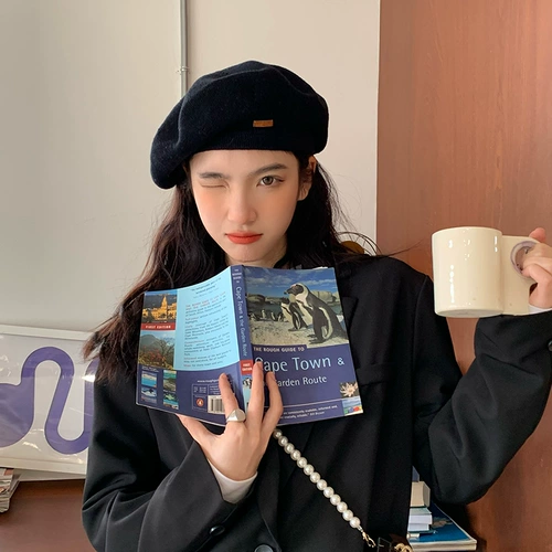 Летний японский ретро берет, тонкая универсальная шапка, из хлопка и льна, в корейском стиле