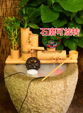 旋转石磨流水的寓意是时来运转