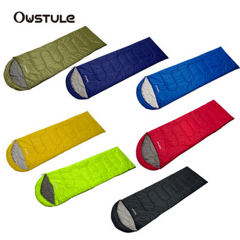 OUSTULE ຖົງນອນບາງໆກາງແຈ້ງ imitation silk cotton camping home machine washable sleeping bag