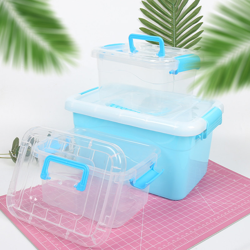 超轻粘土软陶泥手提收纳箱塑料工具箱手办工具配件盒装泥收纳盒,淘宝优惠券,粉丝福利购,淘宝优惠卷