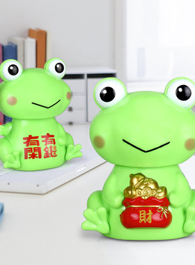 光能点头招财蛙日式可爱小动物