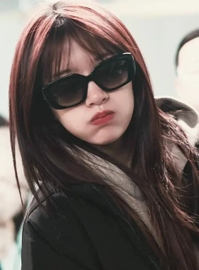 安宥真同款墨镜女高级感方框大脸