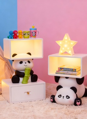 国潮熊猫造型收纳摆件