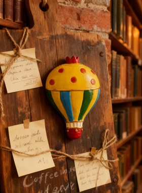 波普风热气球树脂摆件儿童房