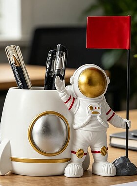 可爱企鹅卡通笔筒摆件教师节礼物