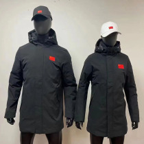 ANTA Antlet in winter in long cotton clothes National dress thickened warm cotton padded jacket with cap anti-cold cotton clothing sports leisure