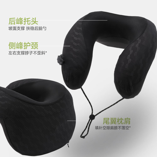 蕉下充气u型枕LC612飞机护颈枕睡觉神器便携旅行高铁按压式充气枕 - 图1