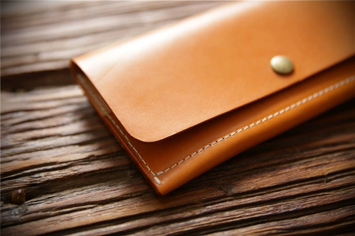 Мужской длинный бумажник, кожаный кошелек для школьников, DIY, из натуральной кожи, воловья кожа