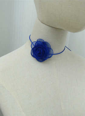 逸怡仙朵花纱布料女时尚脖子花