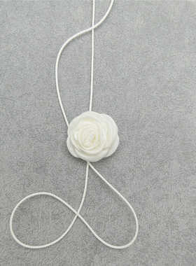 山茶花项链逸怡仙纱布绑带颈链女