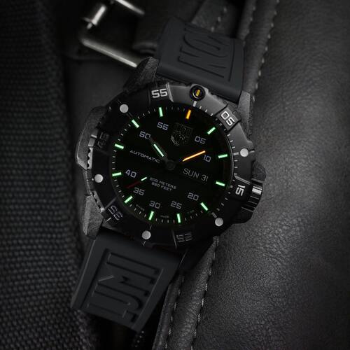 雷美诺时（Luminox）碳纤大师自动机械表瑞士表夜光潜水表3875.BO - 图1