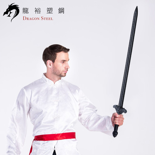 台湾龙裕塑钢抗战屠龙刀道具练习武术兵器车载防身神鹰剑龙剑鱼 - 图1