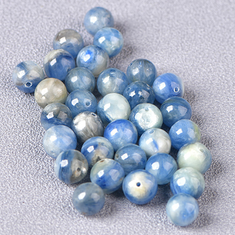 天然正品蓝晶石共生diy手工饰品手链手串蓝绒晶水晶散珠配件串珠,淘宝优惠券,粉丝福利购,淘宝优惠卷