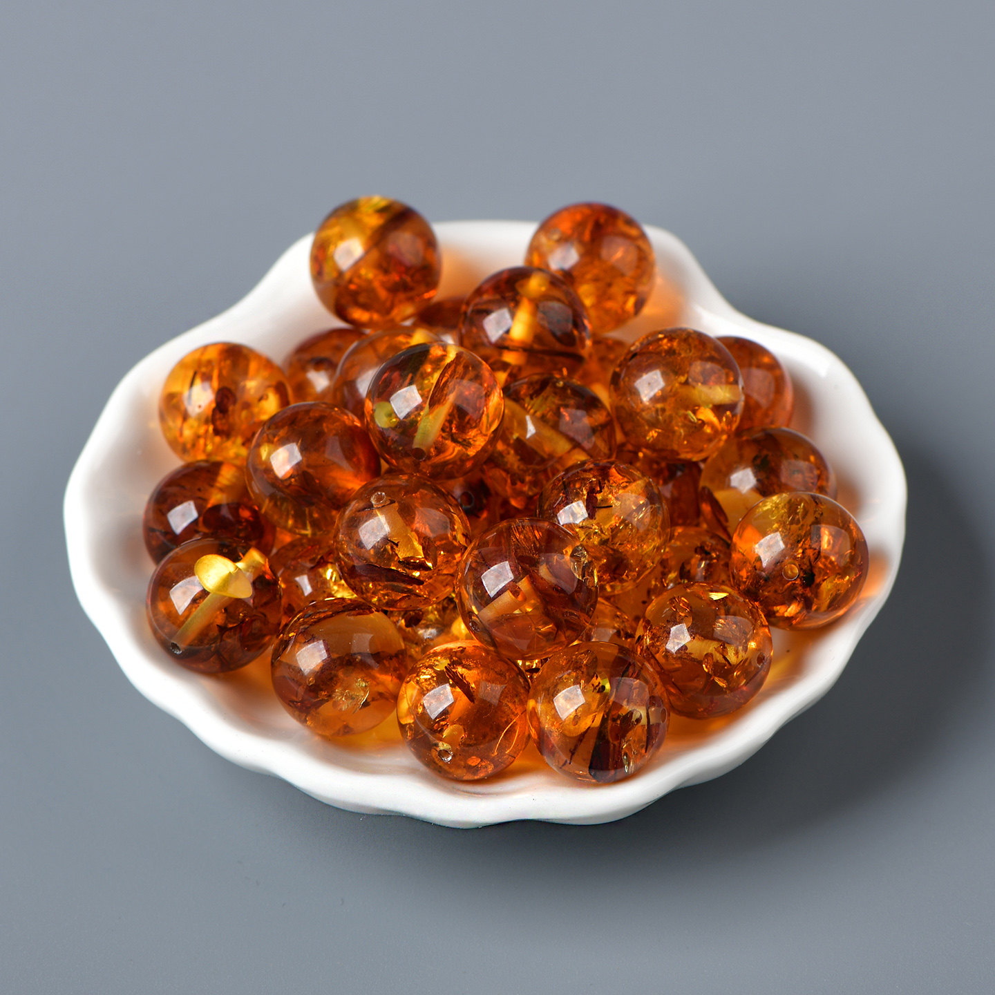 天然琥珀蜜蜡花珀散珠圆珠单珠手串项链配饰DIY手作手链材料,淘宝优惠券,粉丝福利购,淘宝优惠卷