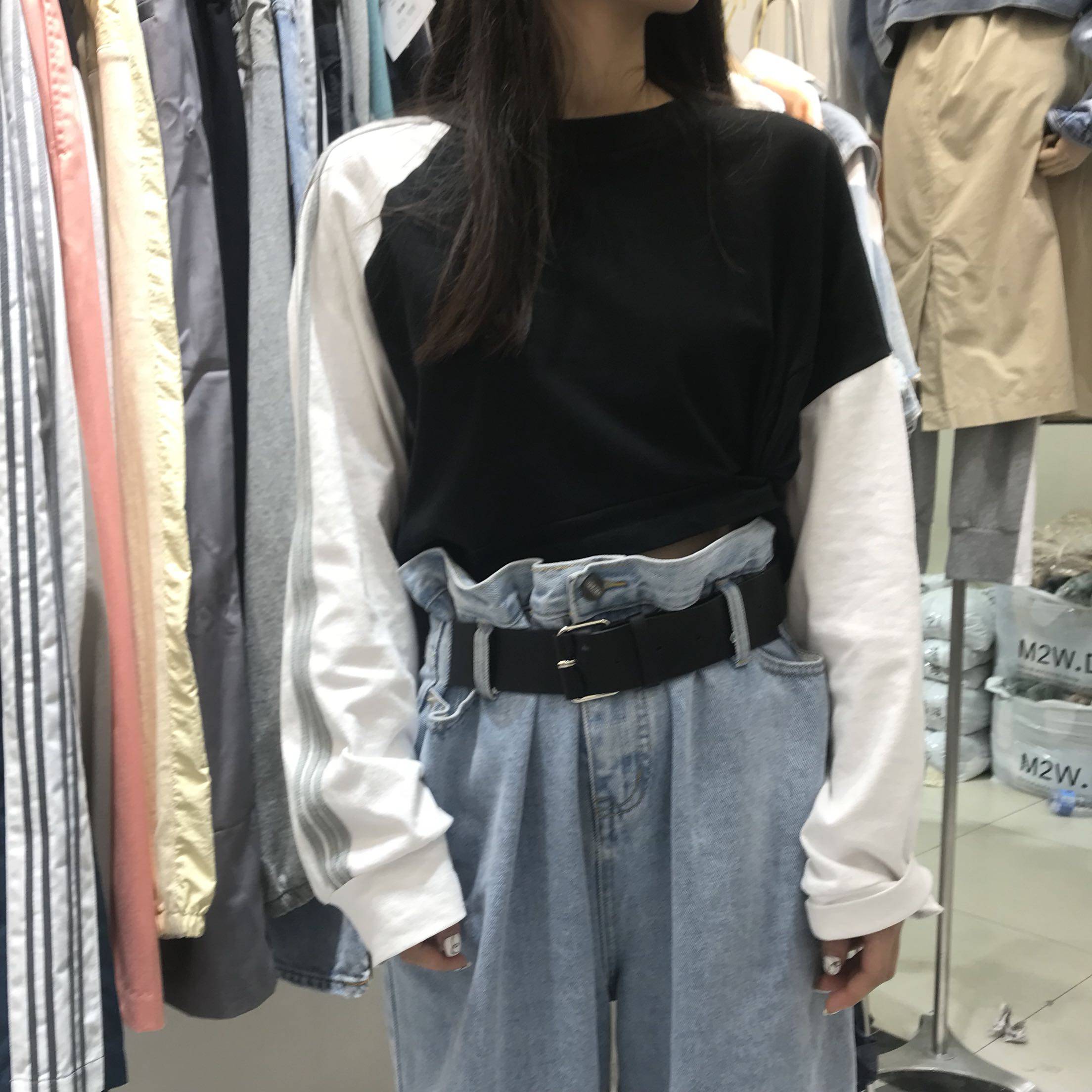 s she新款2019秋季女装韩版女t恤 小胖家女装店T恤