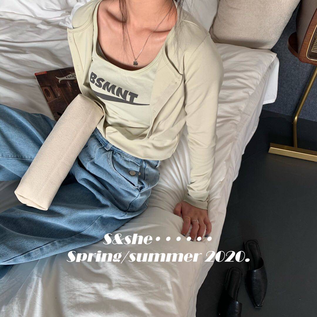 s&she新款2020春季女装印花女t 小胖家女装店T恤